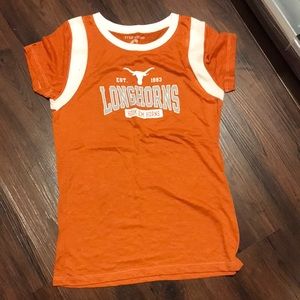 Cute burnout Texas Longhorns tee L like new